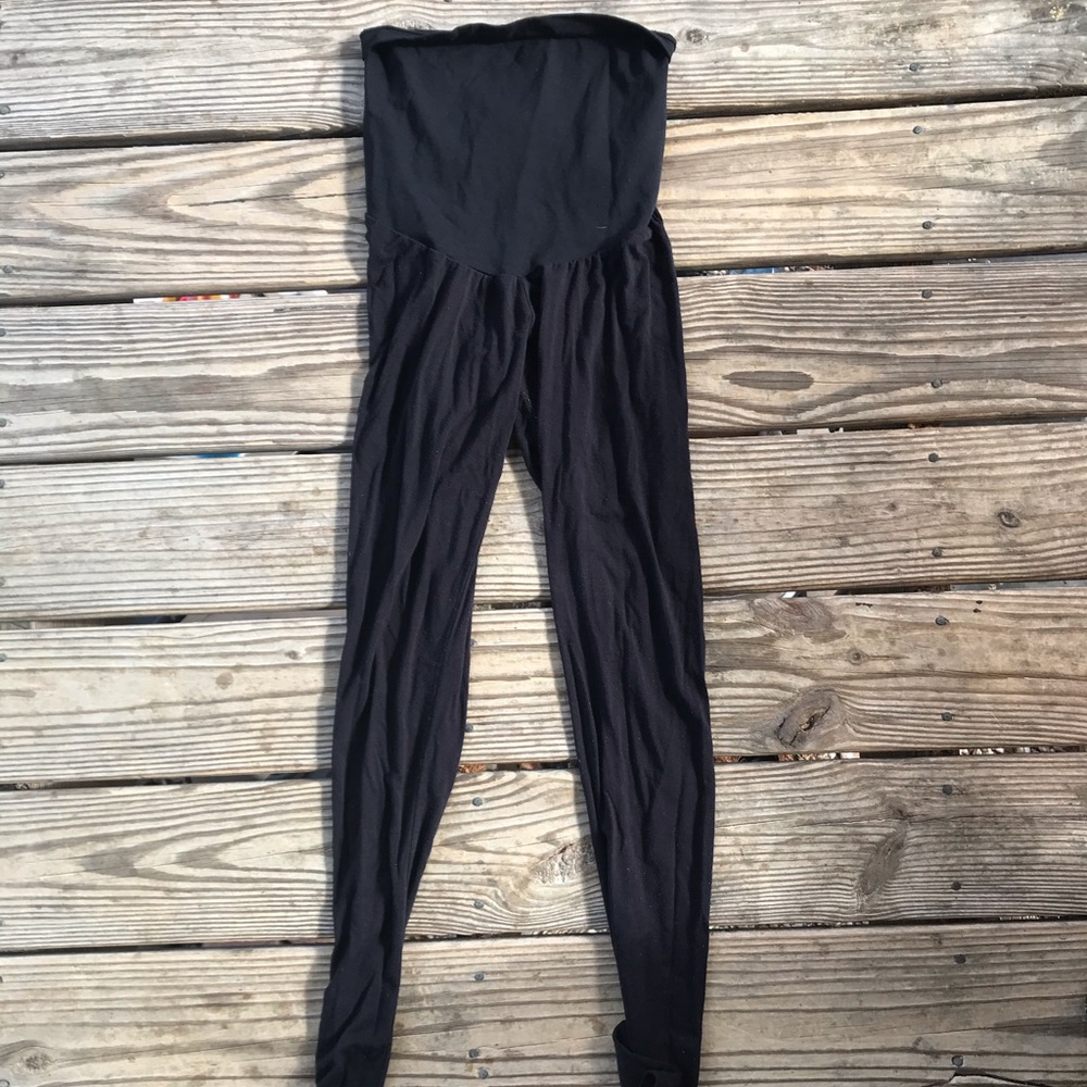 Black maternity leggings, a pea in the pod, xs